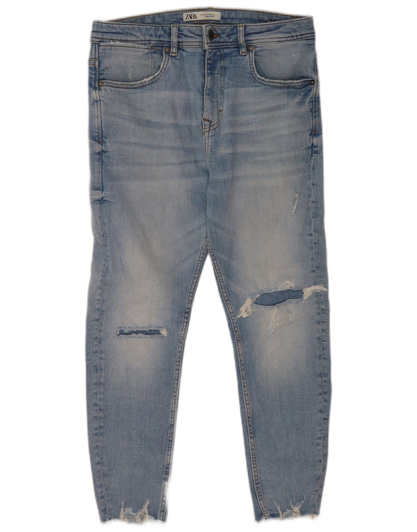 Мужские джинсы скинни Zara EU 40 Medium W31 L24 Синие, хлопок