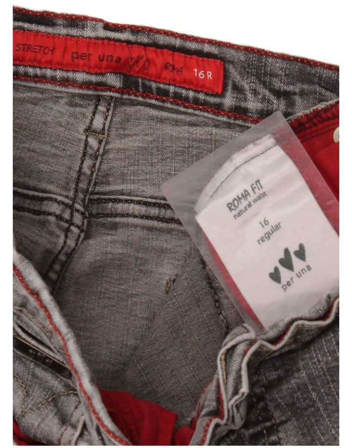 Женские прямые джинсы MARKS & SPENCER UK 16, большие W32 L30, серые
