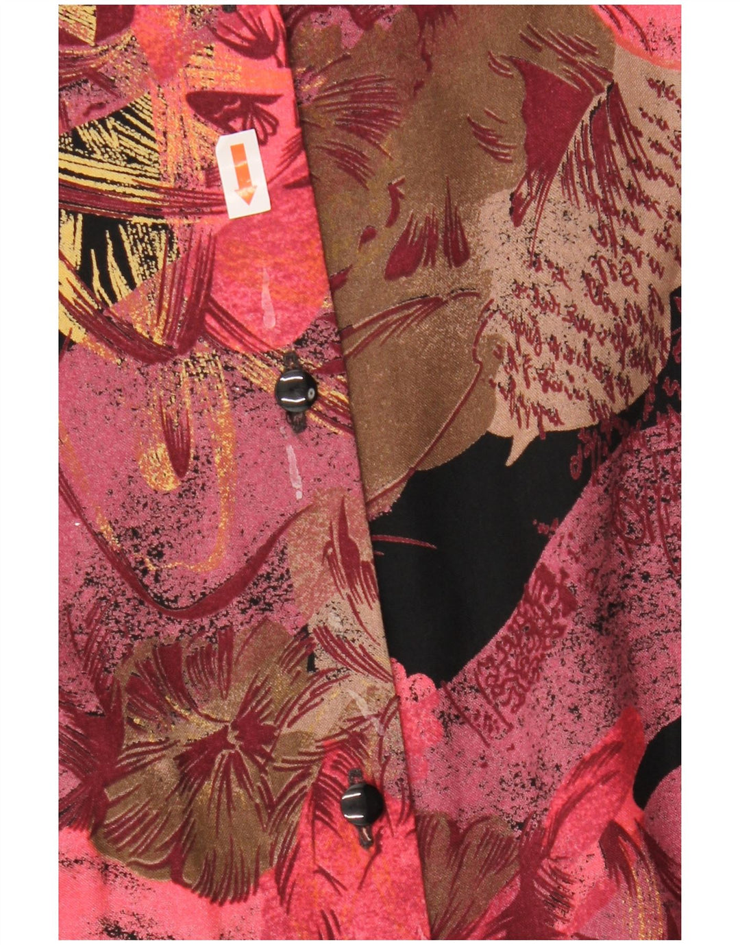 Винтажный женский комплект из 2 юбок UK 12 Medium W27 Бордовый с цветочным принтом в стиле ретро