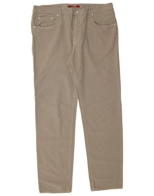 Carrera Mens 700 Regular Casual Брюки W40 L33 Бежевые хлопковые