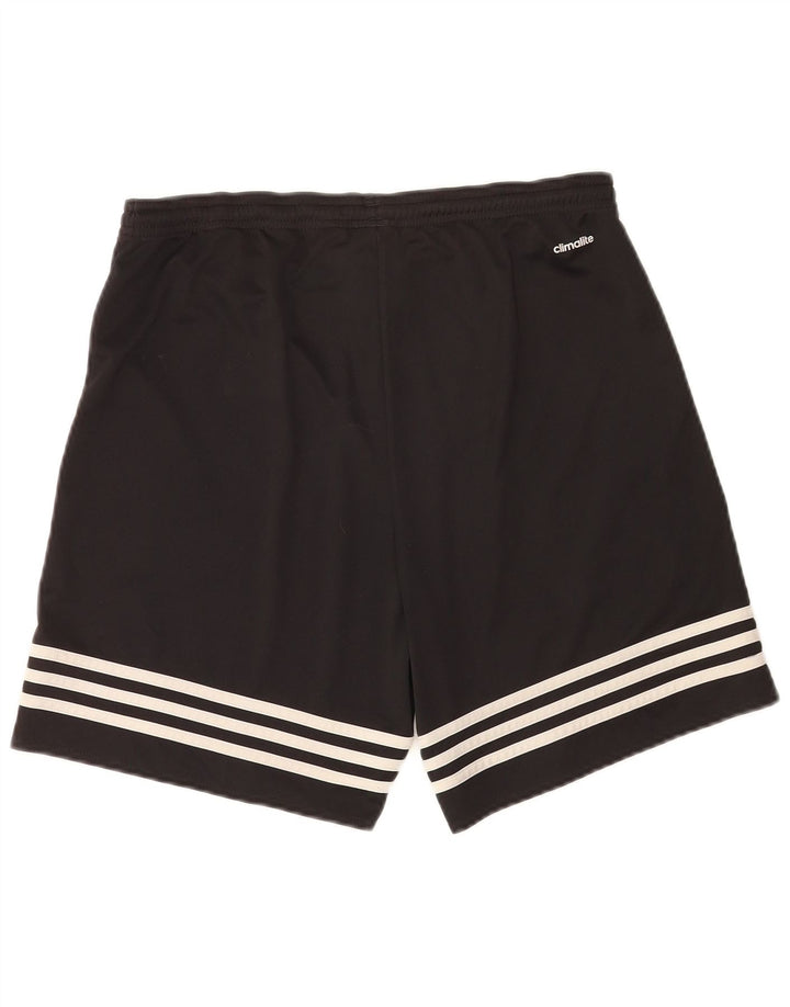 Мужские спортивные шорты Adidas Climalite, средний черный полиэстер