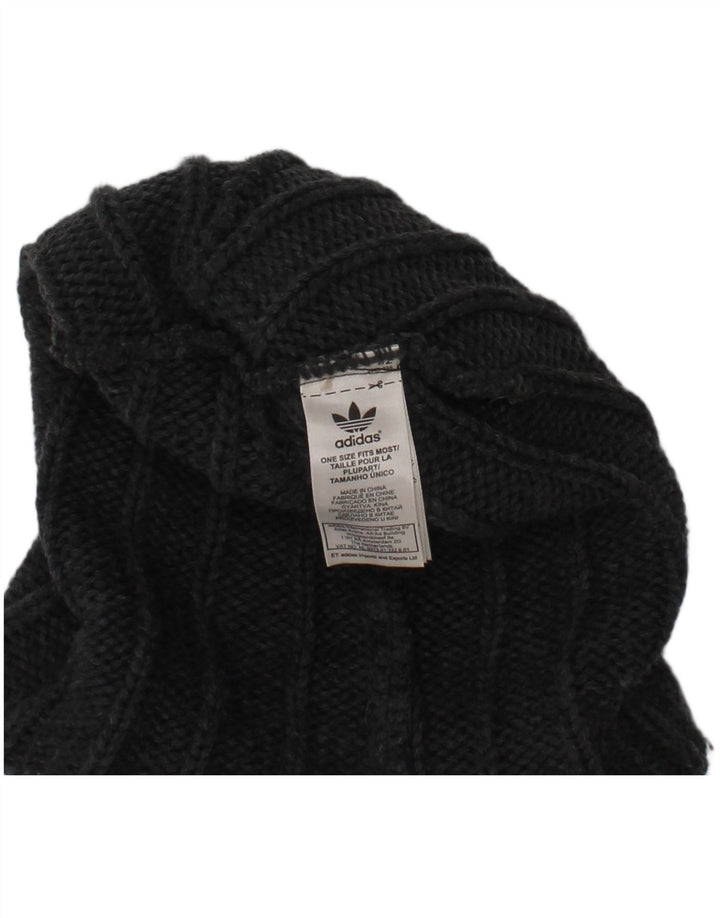 Мужская вязаная шапка Adidas Bobble, один размер, серый акрил