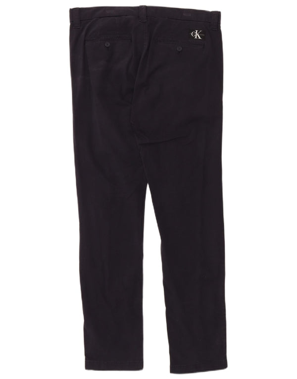 Мужские брюки-чиносы CALVIN KLEIN W33 L32 темно-синие, хлопок