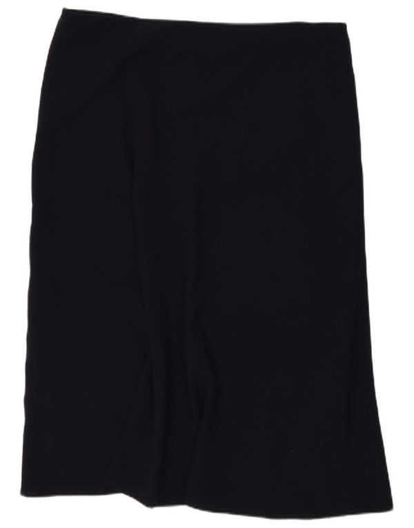 Женская юбка миди Marks & Spencer UK 18 XL W40 Темно-синий полиэстер