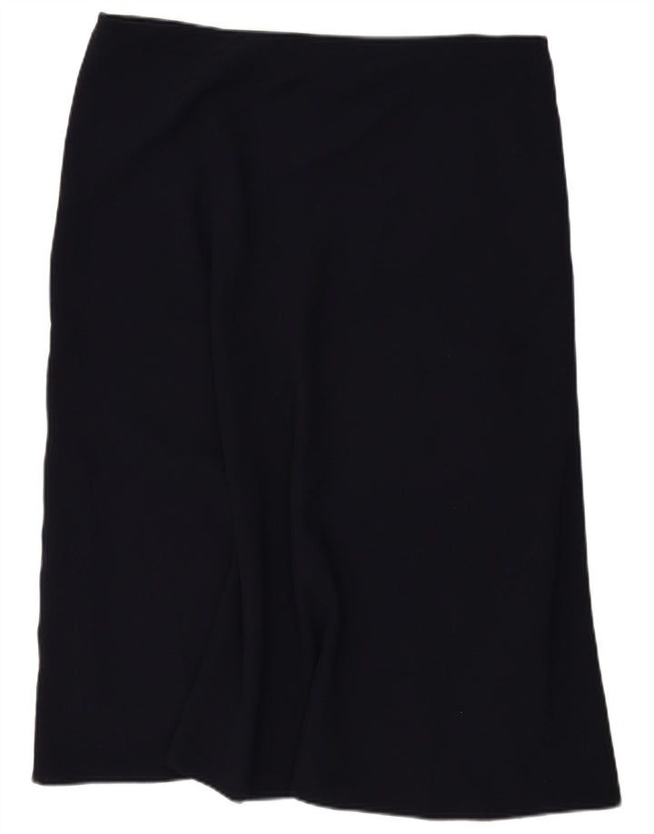Женская юбка миди Marks & Spencer UK 18 XL W40 Темно-синий полиэстер