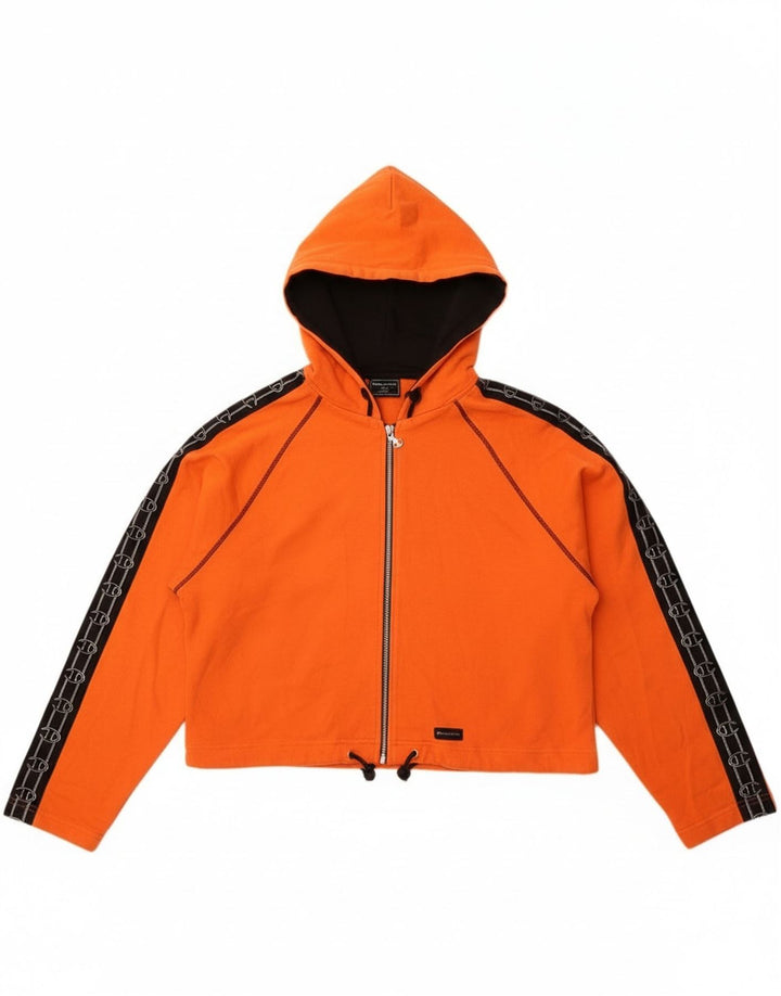 Женский свитер с капюшоном и молнией в стиле оверсайз Champion UK 16, большой оранжевый цвет