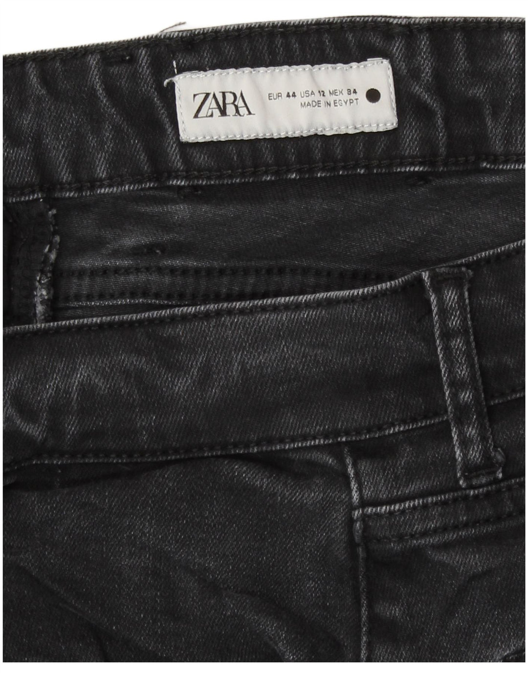 Женские укороченные джинсы Zara EU 44 XL W34 L25 Серые