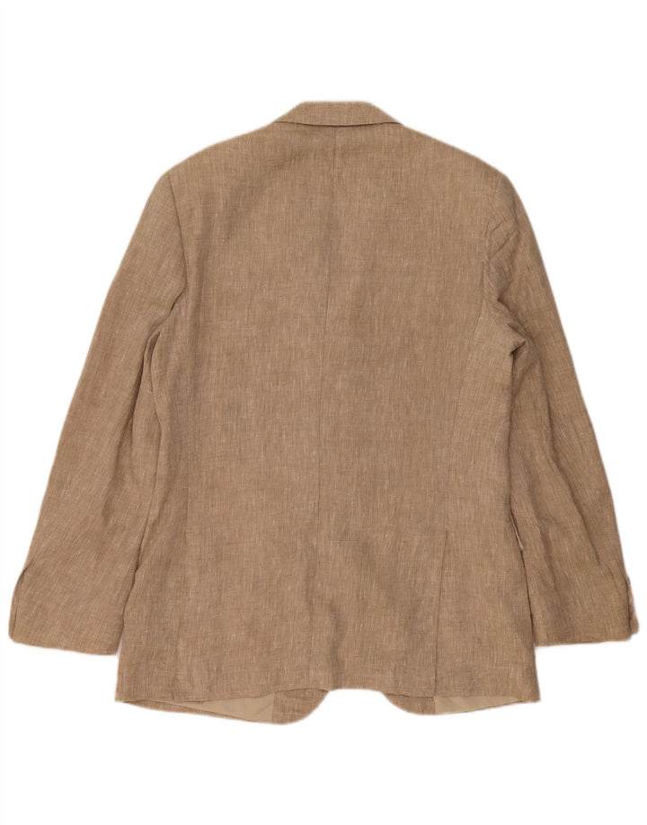 Мужской пиджак Pierre Cardin на 3 пуговицах IT 48 средний бежевый лен