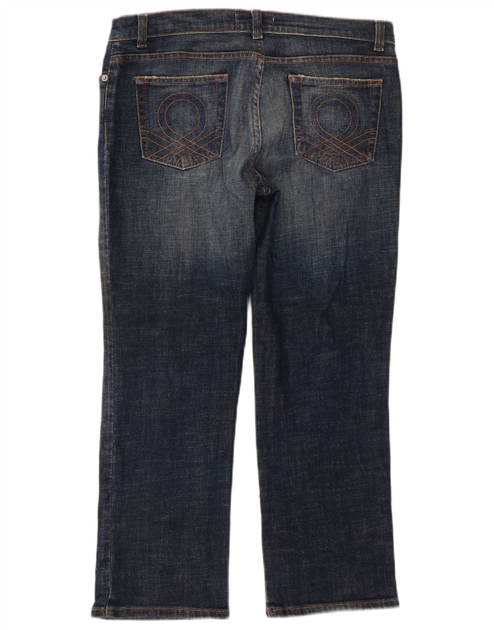 Джинсы женские укороченные Benetton W32 L25 синие