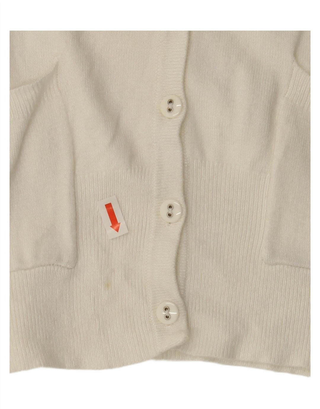 MARKS & SPENCER Womens Cardigan Sweater UK 16 Large White Viscose Vintage Marks & Spencer and Second-Hand Marks & Spencer from Messina Hembry 