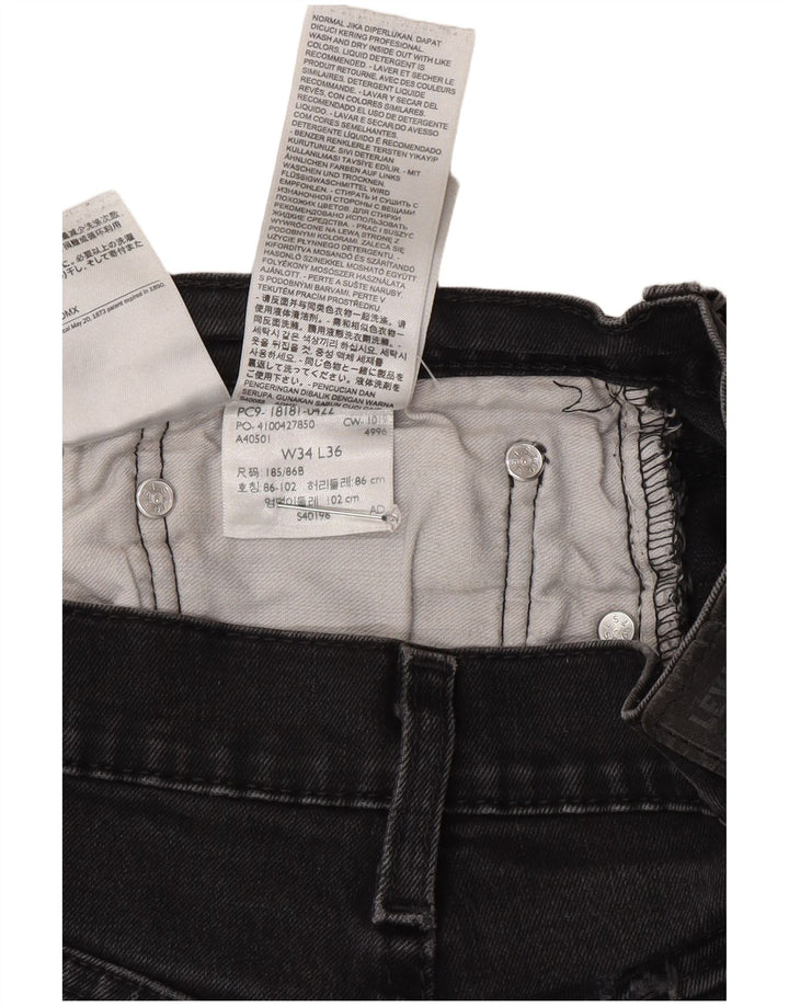 Мужские прямые джинсы Levi's 541 W34 L36 серые, хлопок