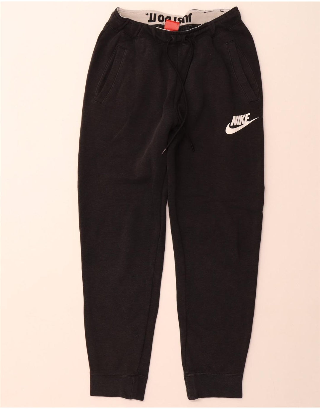 Женские спортивные брюки NIKE Joggers UK 8, маленькие черные хлопковые