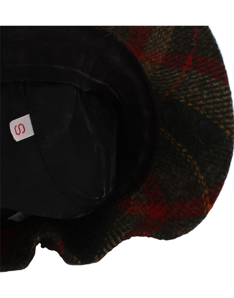 AVOCA Mens Homburg Hat Small Green Plaid New Wool Classic Vintage Avoca and Second-Hand Avoca from Messina Hembry 