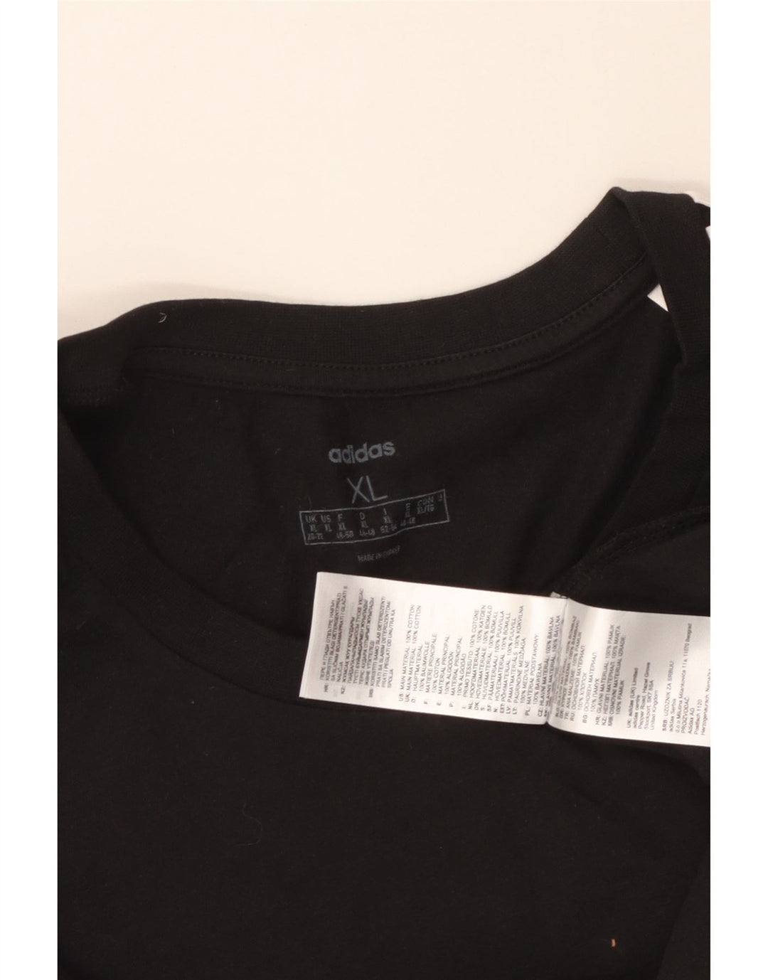 Женская футболка ADIDAS Top UK 20/22 XL, черный хлопок