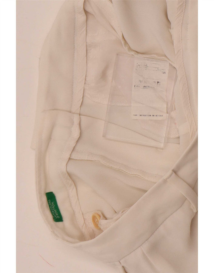 Женские брюки чинос Benetton Bootcut W28 L30 белые