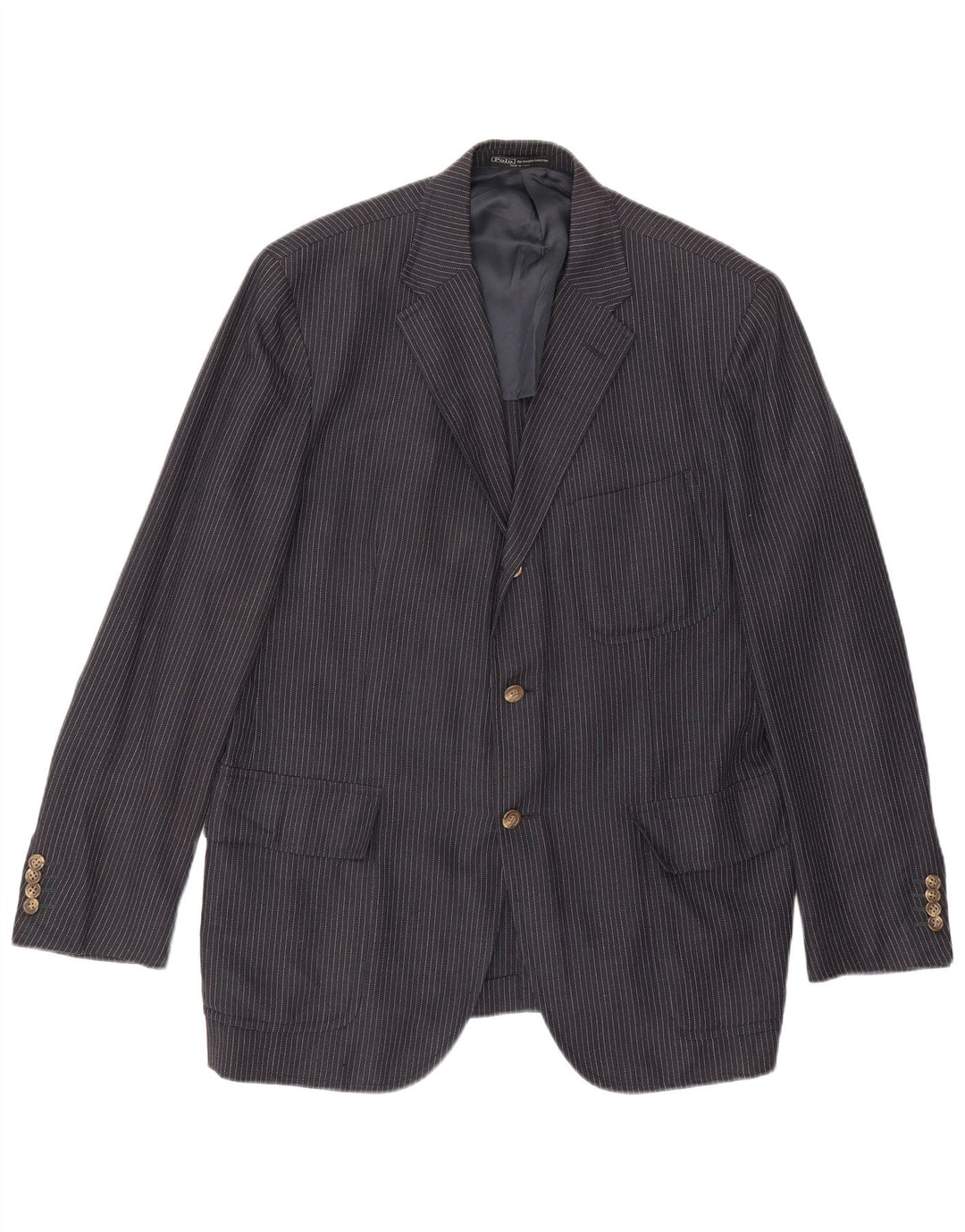 Мужской пиджак Polo Ralph Lauren IT 48 Medium Navy Blue в тонкую полоску
