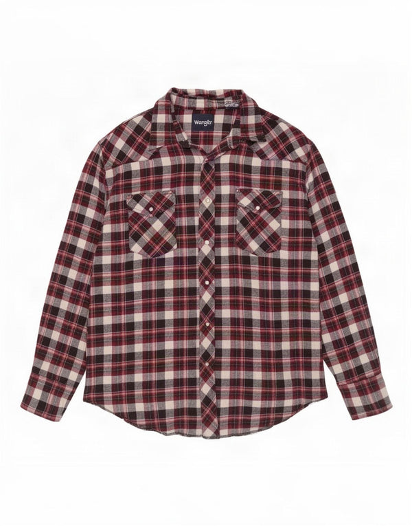 Мужская фланелевая рубашка Wrangler 2XL в красную клетку