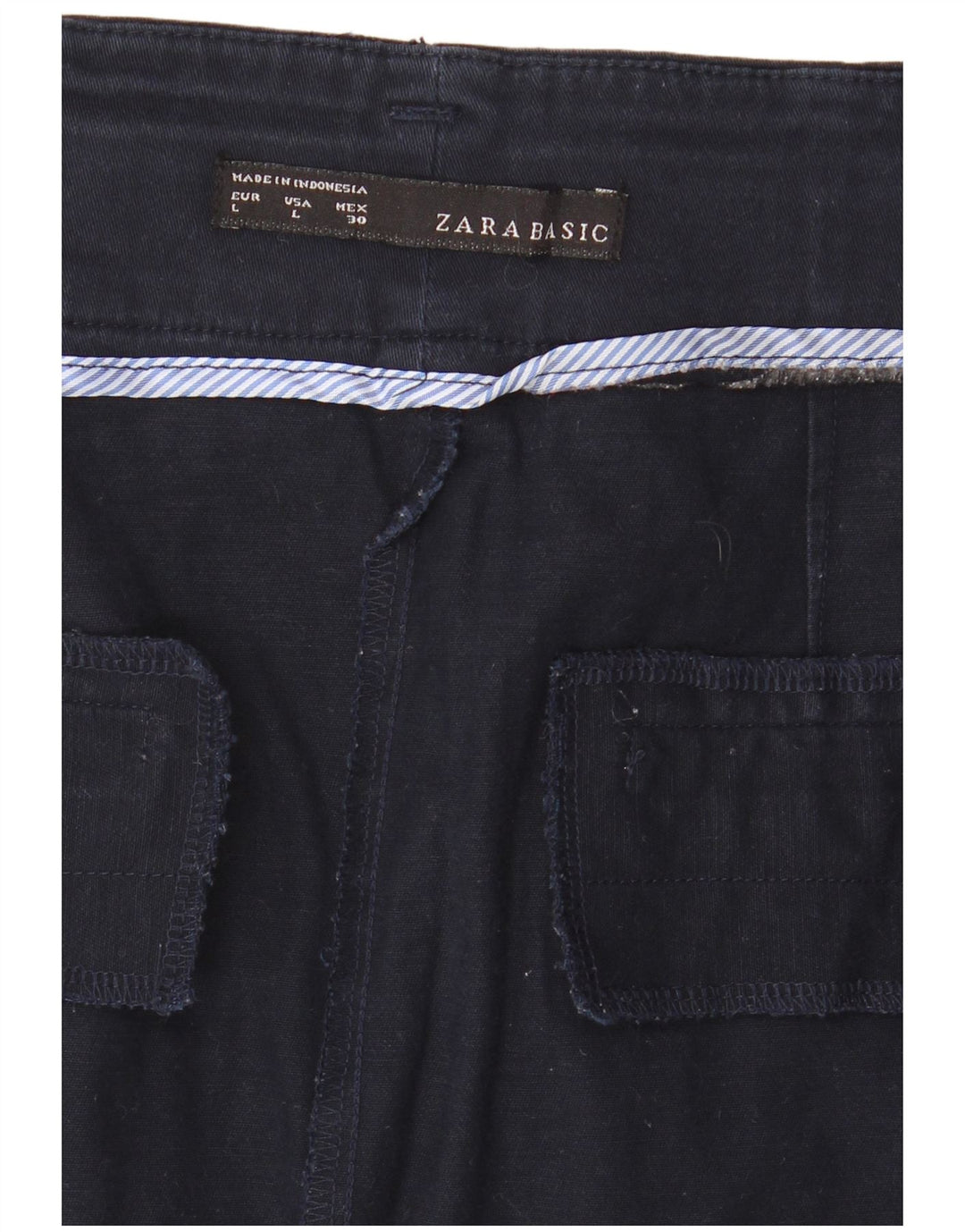 Женская юбка-карандаш Zara, большая W30, темно-синяя