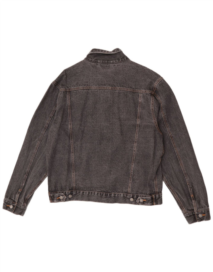 Винтажная мужская джинсовая куртка UK 42 XL, серая, хлопок