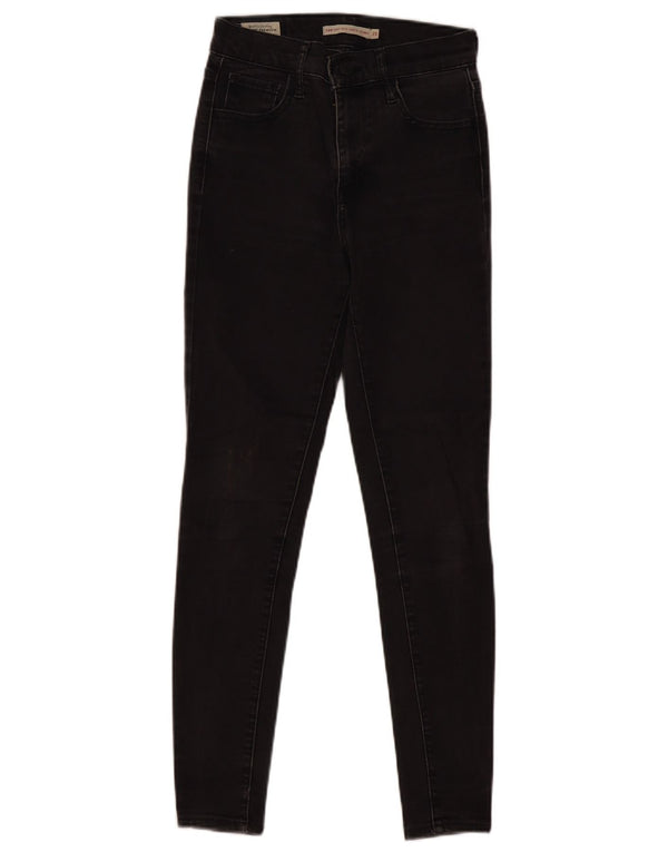 Levi's Womens 720 High Rise Super Skinny Jeans W25 L26 Grey Cotton