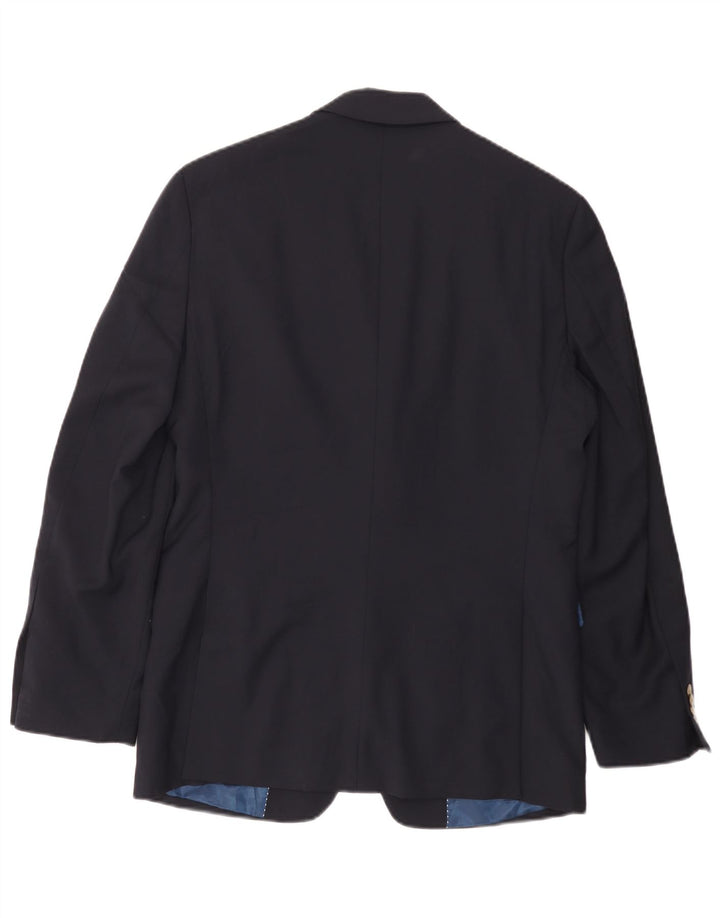 Мужской пиджак на двух пуговицах TOMMY HILFIGER UK 36, маленький темно-синий, шерстяной