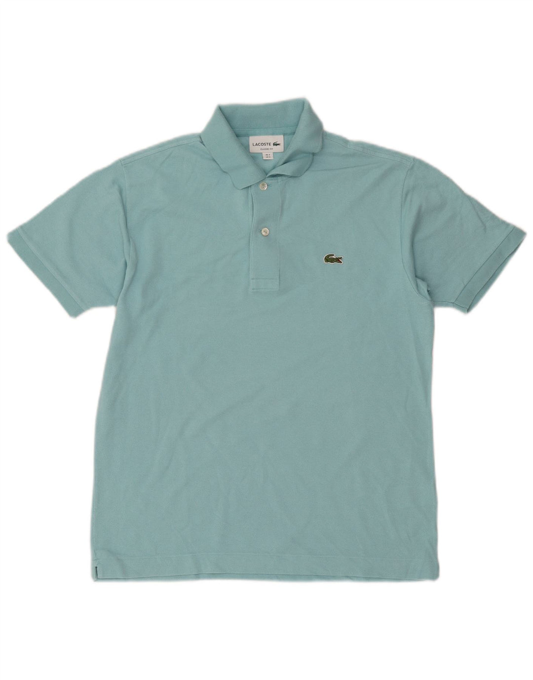 Мужская рубашка-поло классического кроя Lacoste, размер 3, маленькая, синяя, хлопок
