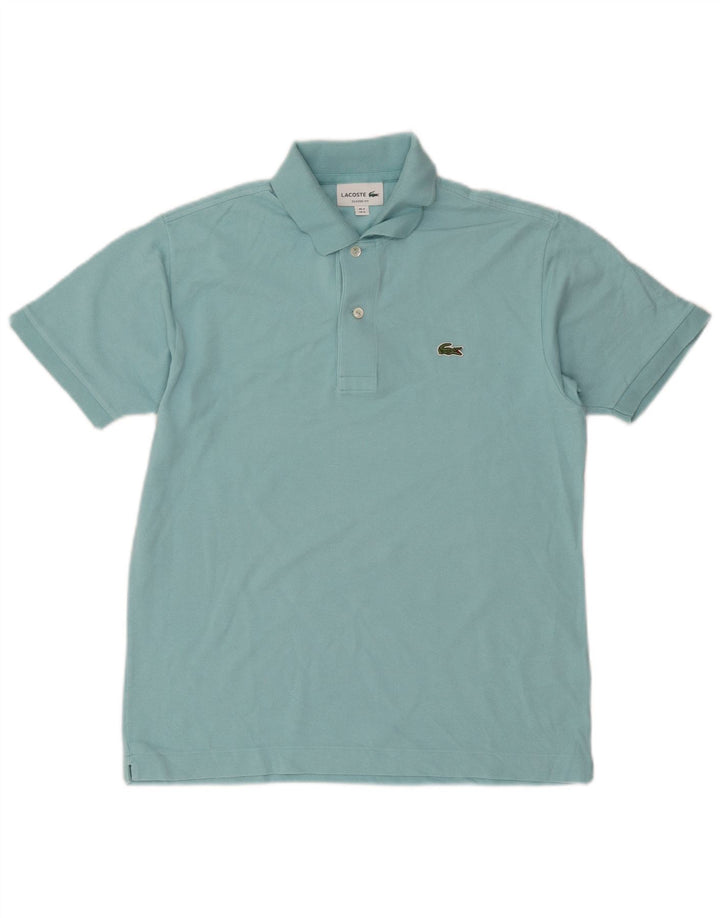 Мужская рубашка-поло классического кроя Lacoste, размер 3, маленькая, синяя, хлопок