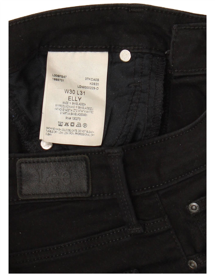 Женские зауженные джинсы LEE Elly W30 L28, черный хлопок
