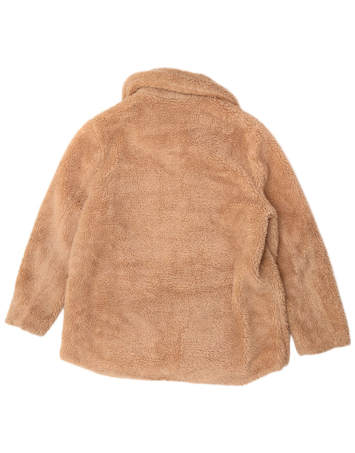 Женская флисовая куртка Marks & Spencer Teddy Bear UK 14, большая, бежевая, полиэстер