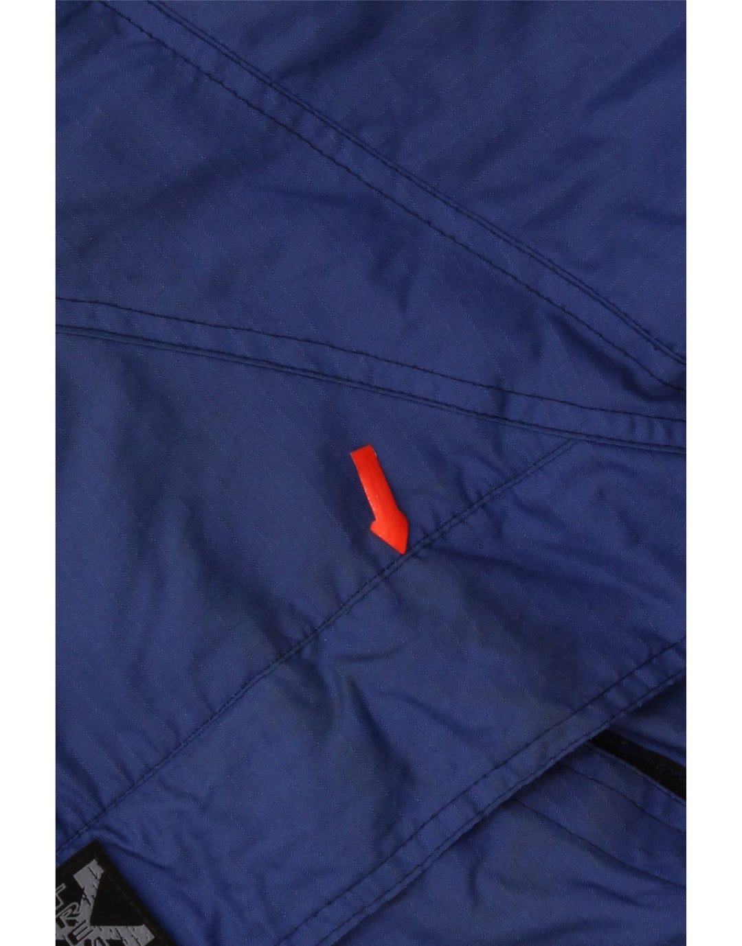 Винтажная мужская лыжная куртка с графическим рисунком UK 42 XL, синяя из полиамида