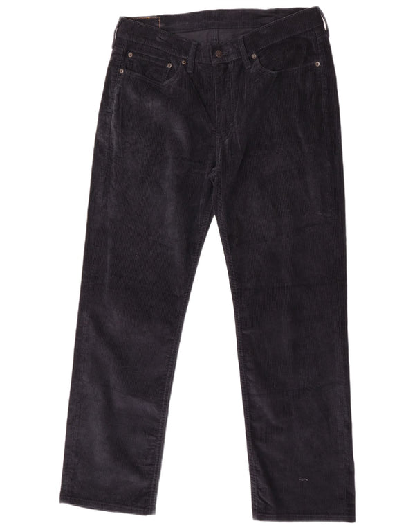 Мужские прямые вельветовые брюки Levi's 514 W34 L30 темно-синие, хлопок