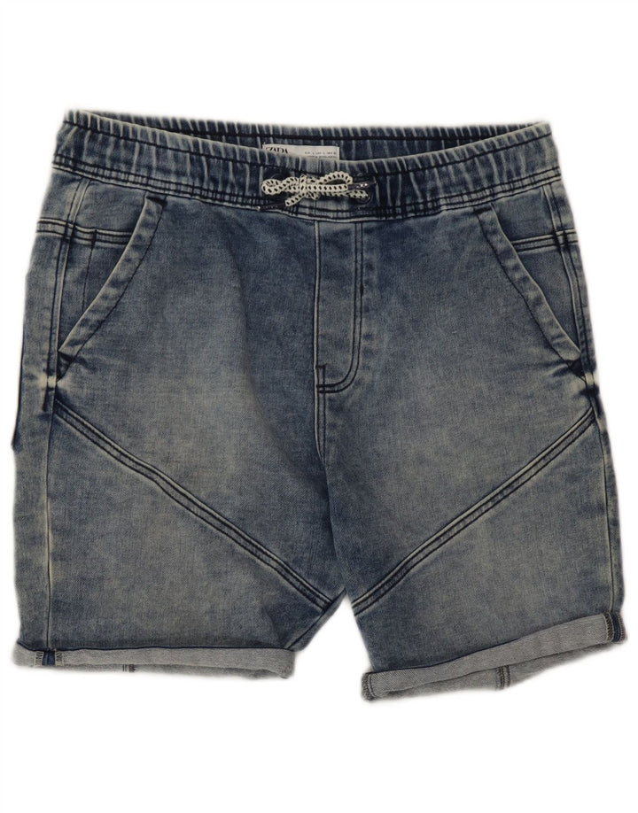 Мужские джинсовые шорты Zara W32, синие, хлопок, большие размеры
