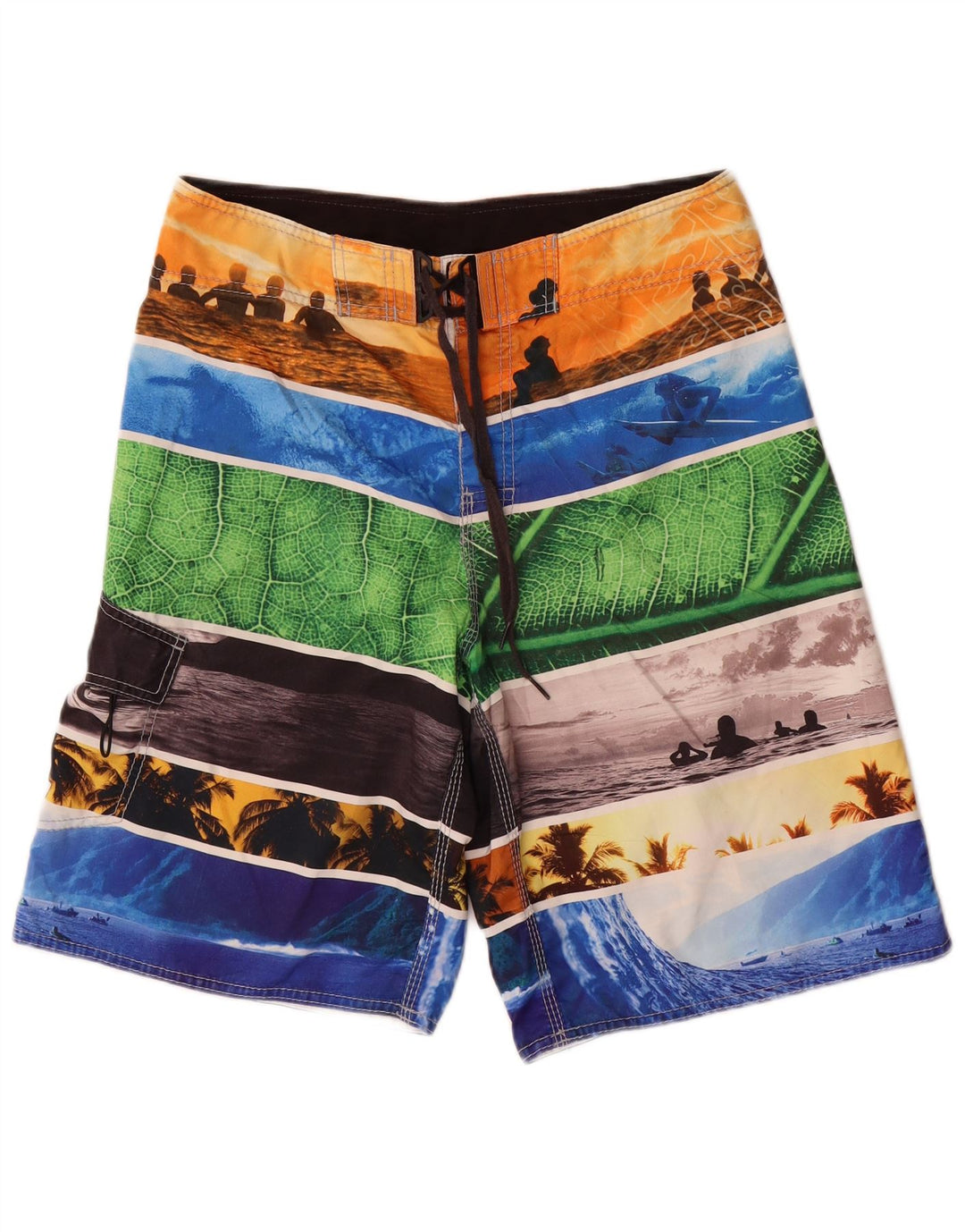 Billabong Мужские шорты для плавания с рисунком, средние, разноцветные в полоску