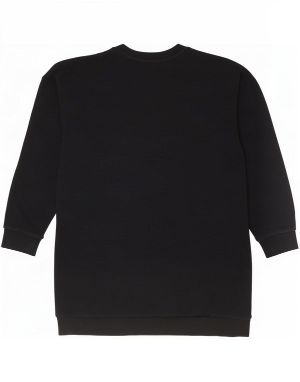 Женское платье-свитшот Adidas Oversized UK 12/14, средний черный