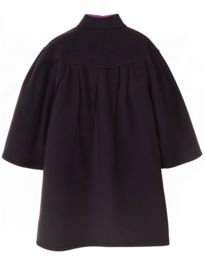 Винтажное женское пальто оверсайз IT 44 Medium Navy Blue