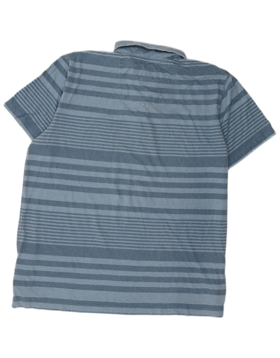 Мужская рубашка поло Fat Face 2XL, хлопок в синюю полоску