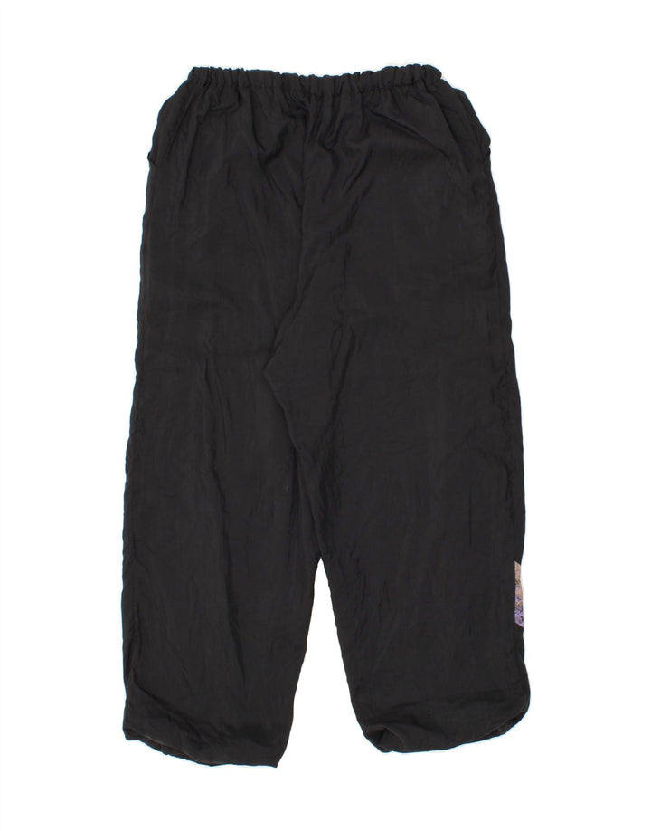 VINTAGE Womens Tracksuit Trousers UK 16 Large  Black Vintage Vintage and Second-Hand Vintage from Messina Hembry 