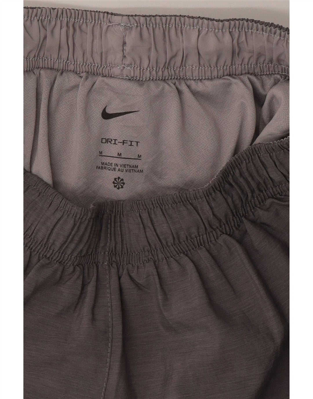 Женские спортивные шорты Nike UK 12, средний серый цвет, полиэстер с цветными блоками