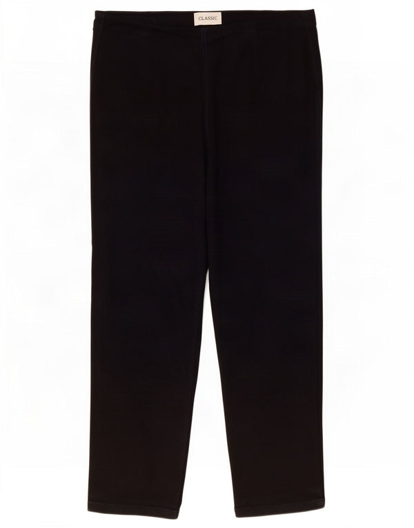 Женские классические укороченные брюки Marks & Spencer UK 18 XL W38 L26 Темно-синие
