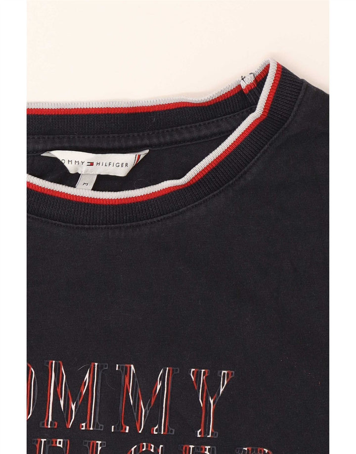 Мужская футболка с рисунком Tommy Hilfiger, средний темно-синий