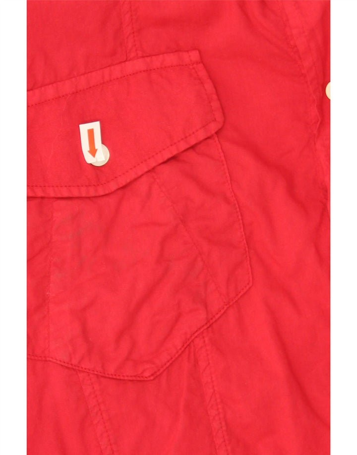 Женская рубашка с коротким рукавом Iceberg UK 20 2XL, красный хлопок