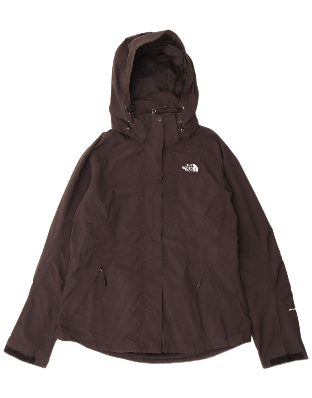 Женская дождевик с капюшоном THE NORTH FACE Hyvent UK 16, большой черный нейлон