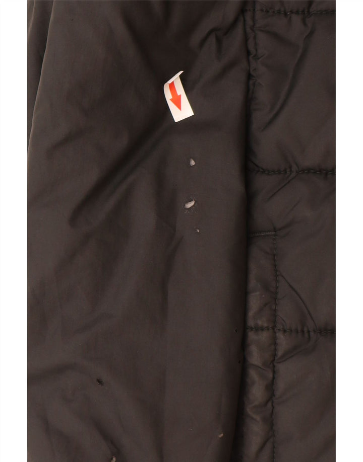 Двусторонняя стеганая куртка с капюшоном для мальчиков The North Face, 9–10 лет, средний черный цвет