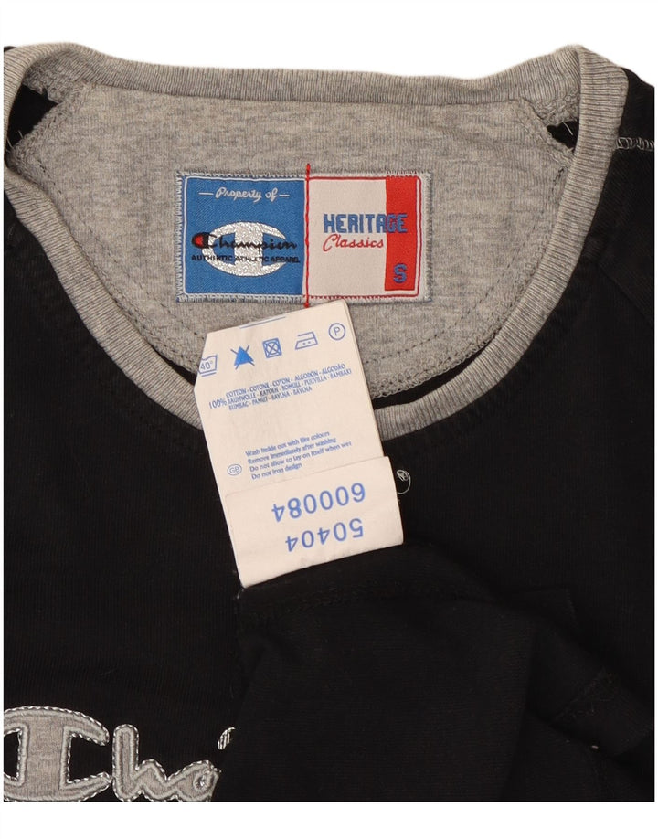 Женская футболка Champion Heritage Classics с рисунком Top UK 10, маленькая черная