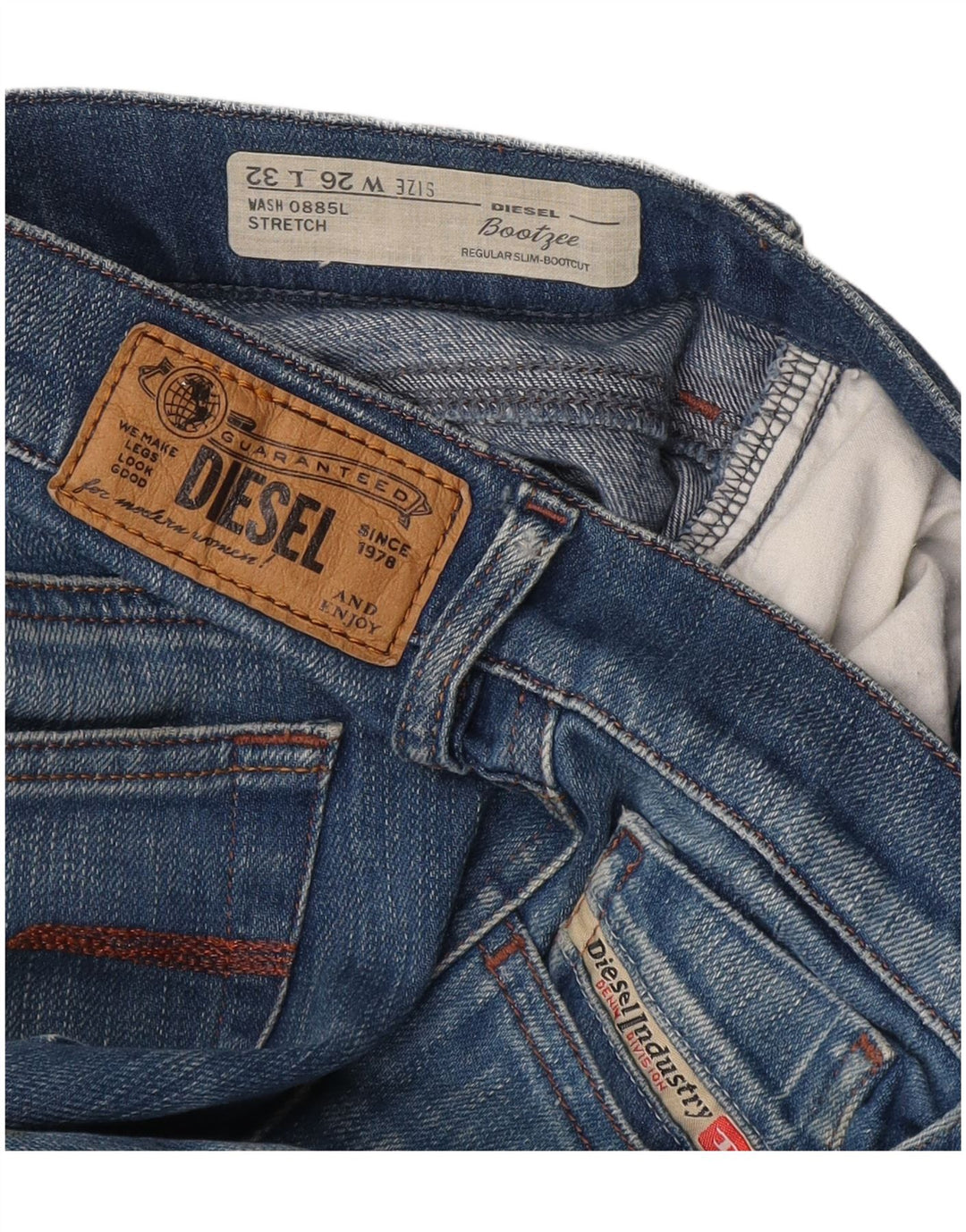 Женские джинсы Bootzee Regular Slim Bootcut W26 L32, синий хлопок