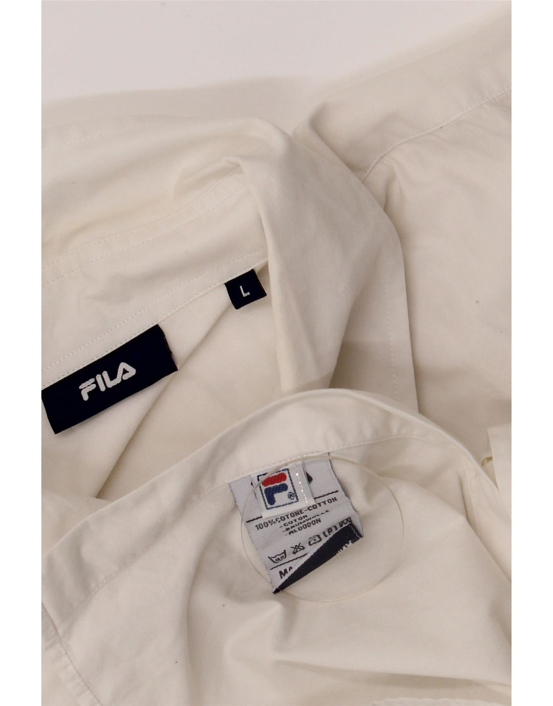 Мужская рубашка Fila, большая белая хлопковая