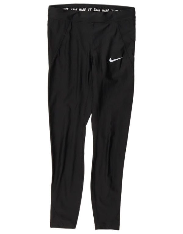 Женские леггинсы Nike Dri Fit UK 10, маленькие черные