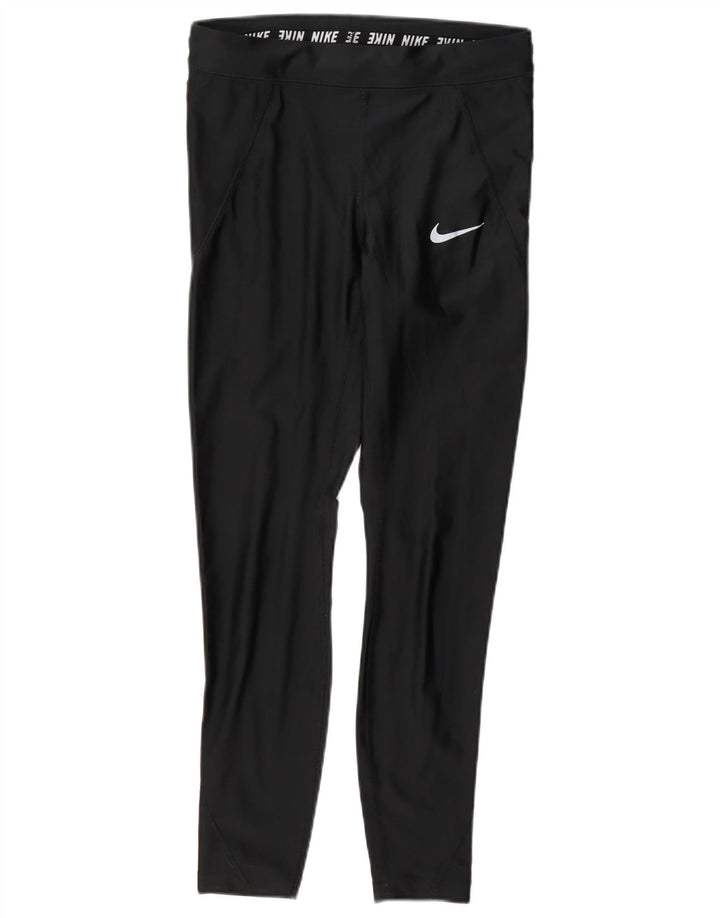 Женские леггинсы Nike Dri Fit UK 10, маленькие черные