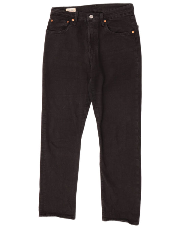 Женские прямые джинсы Levi's 501 W27 L28, черный хлопок