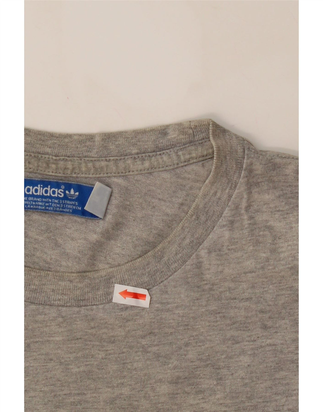 ADIDAS Mens Graphic T-Shirt Top Medium Grey Cotton Vintage Adidas and Second-Hand Adidas from Messina Hembry 